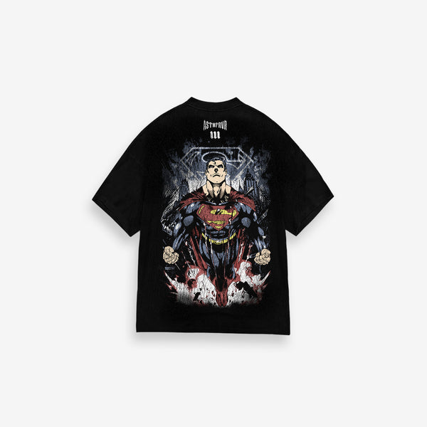 Camiseta Oversized Treino Mith X Superman Jump Preto