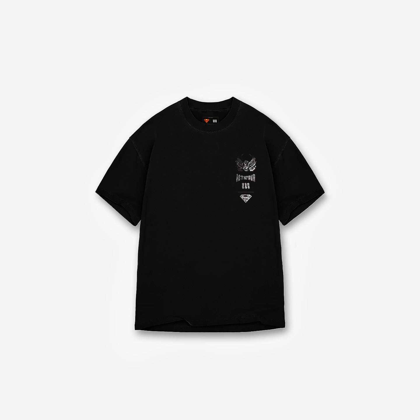 Camiseta Oversized Treino Mith X Superman Jump Preto