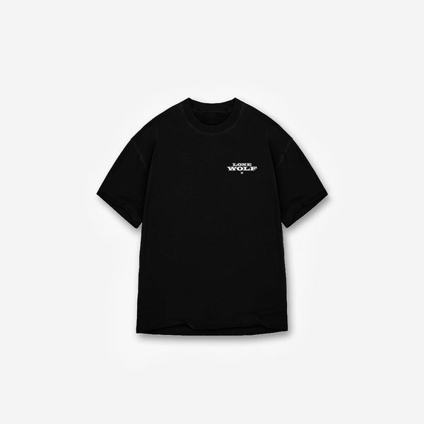 Camiseta Oversized Treino Mith Lobo Solitário Preto