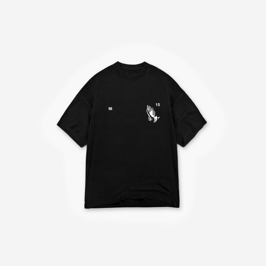 Camiseta Oversized Treino Que Deus Perdoe Preto