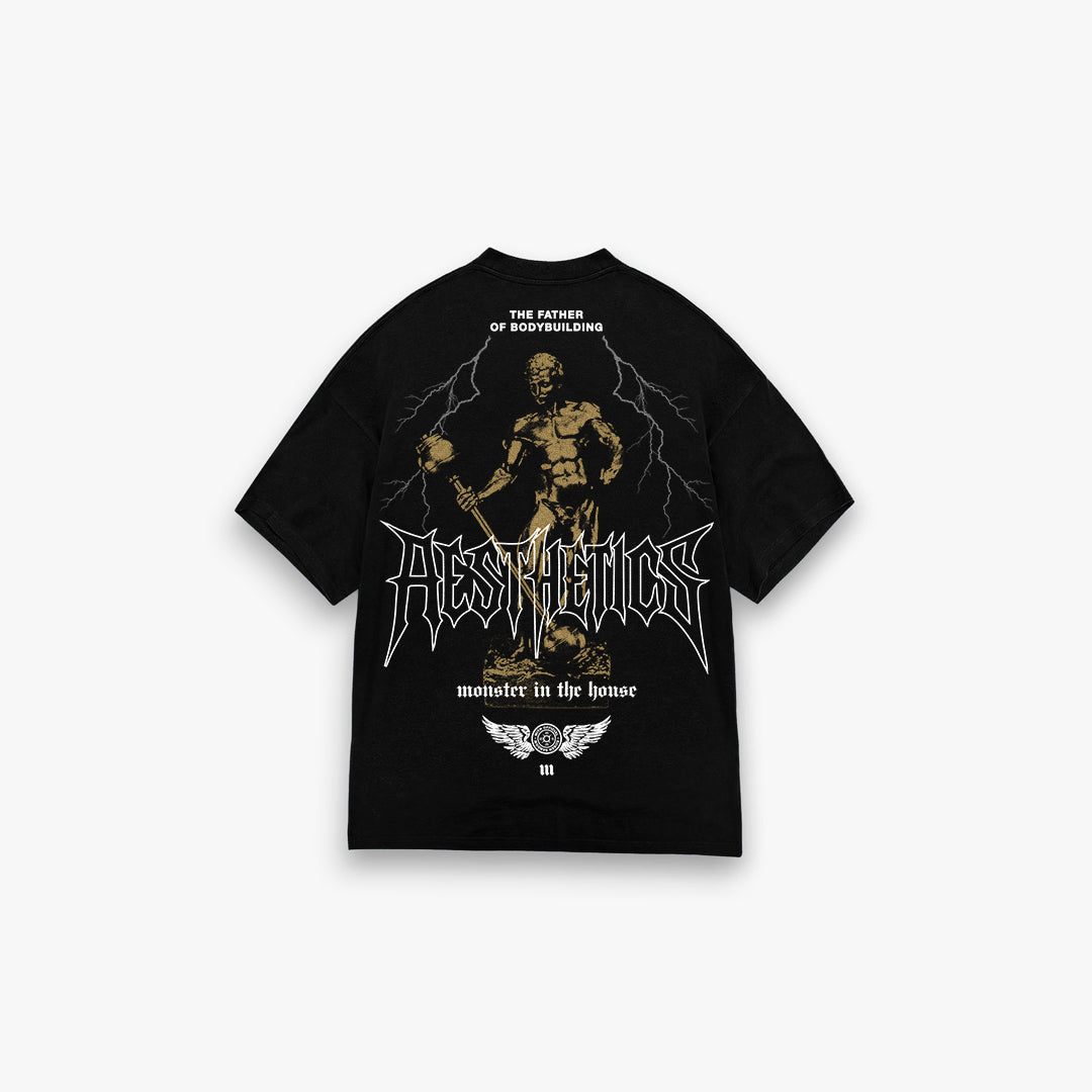 Camiseta Oversized Treino Mith Sandow Preto