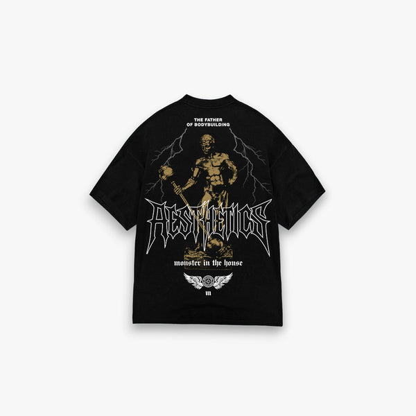 Camiseta Oversized Treino Mith Sandow Preto