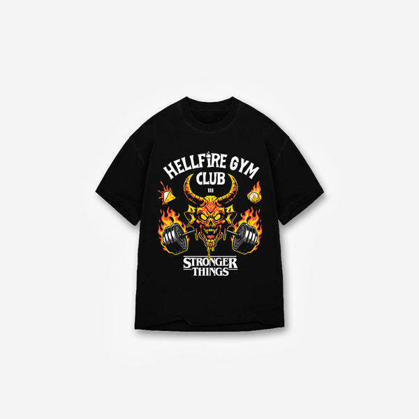 Camiseta Oversized Treino Mith Hellfire Club Preto