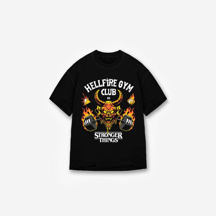 Camiseta Oversized Treino Mith Hellfire Club Preto