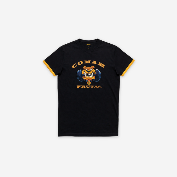 Camiseta Slim Fit Treino Preto Bulldog