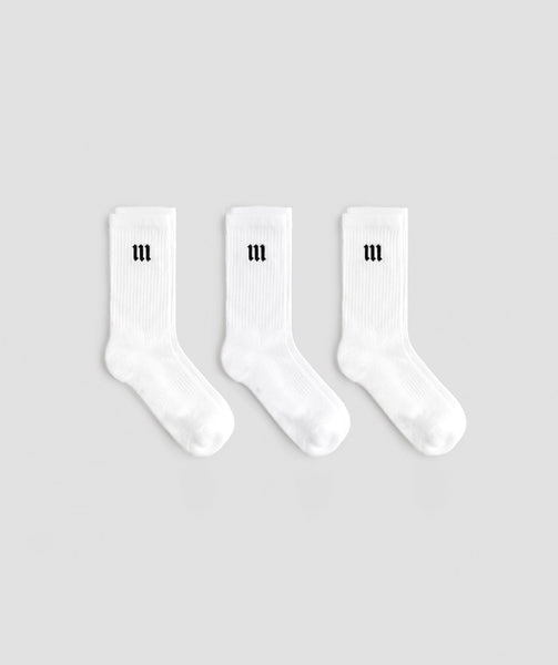 Kit 3 Meias Training Pack Branco