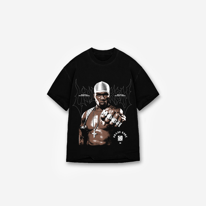 Camiseta Oversized Treino 50 Cent Preto