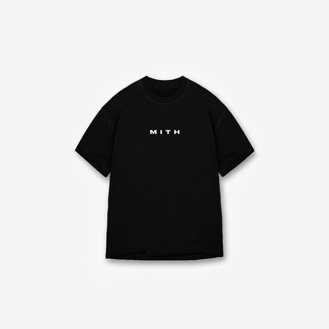 Camiseta Oversized Treino Preta Mith Nem Estou no Meu Auge