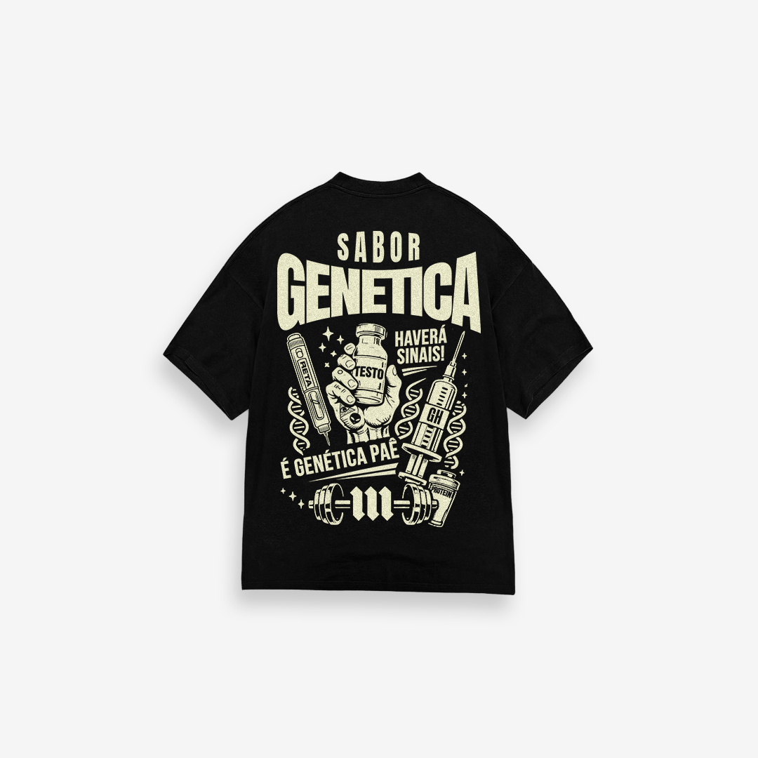 Camiseta Oversized Treino Mith Sabor Genetica Mono