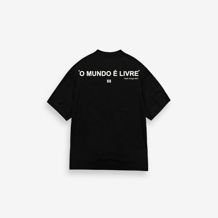 Camiseta Oversized Mith Gorgonoid O Mundo é Livre Preto
