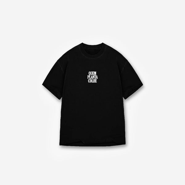 Camiseta Oversized Treino Mith Quem Planta Colhe Preto