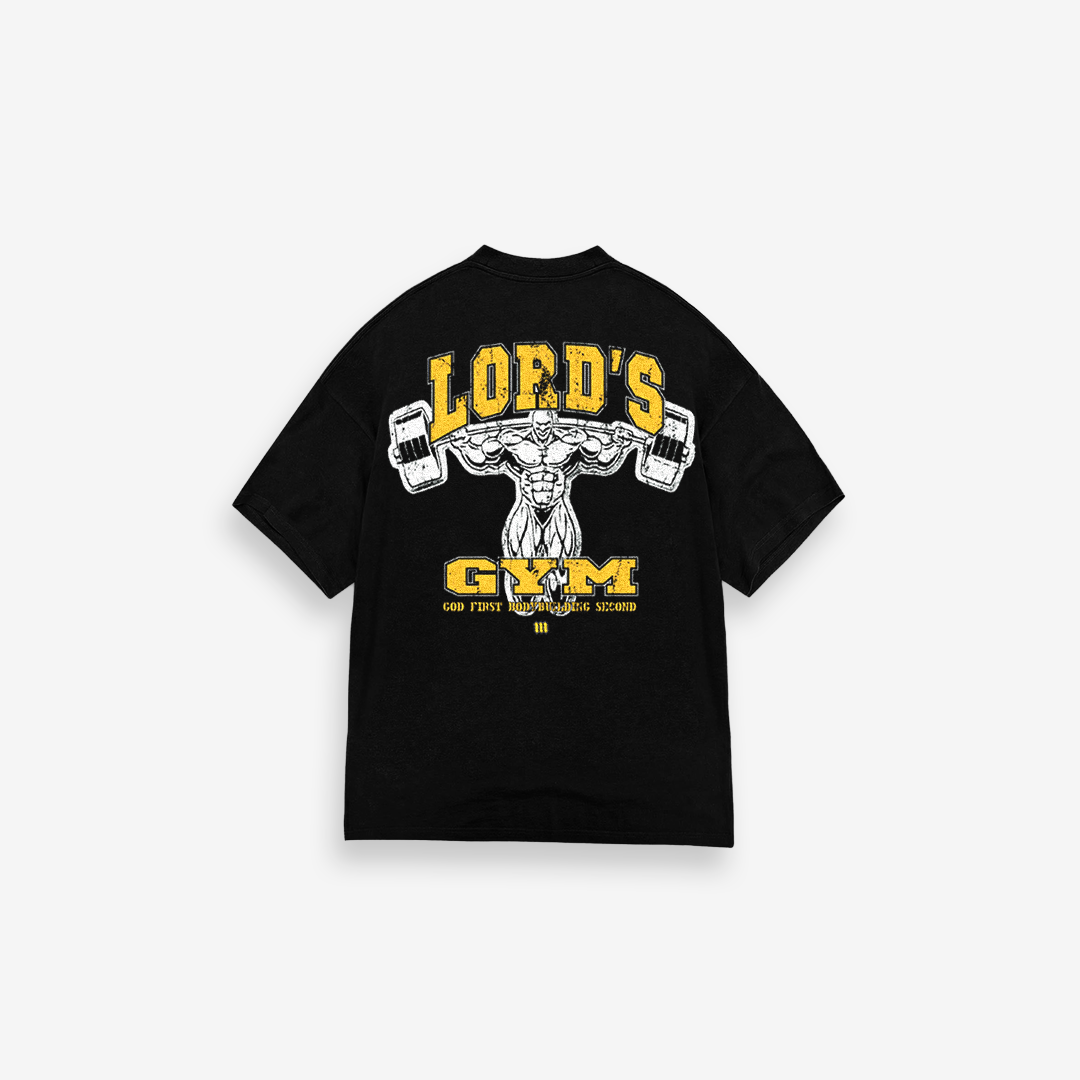 Camiseta Oversized Treino Preto Lord's Gym