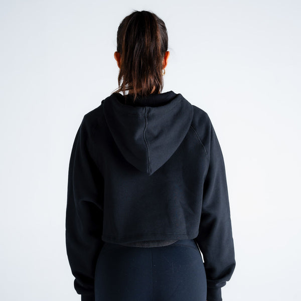 Cropped de Moletom Feminino Mith Nation Preto