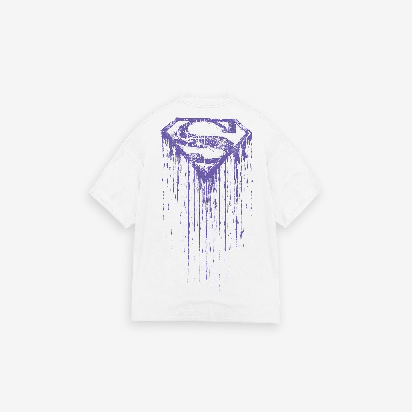 Camiseta Oversized Heavy Mith X Superman Paint Logo Off White