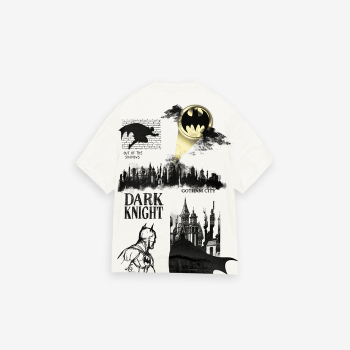 Camiseta Oversized Treino Mith X Batman Dark Knight Off White