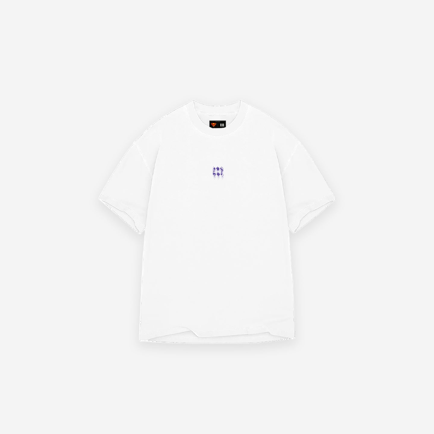 Camiseta Oversized Heavy Mith X Superman Paint Logo Off White