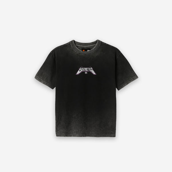 Camiseta Oversized Estonada Premium Mith X Superman Metalica Preto