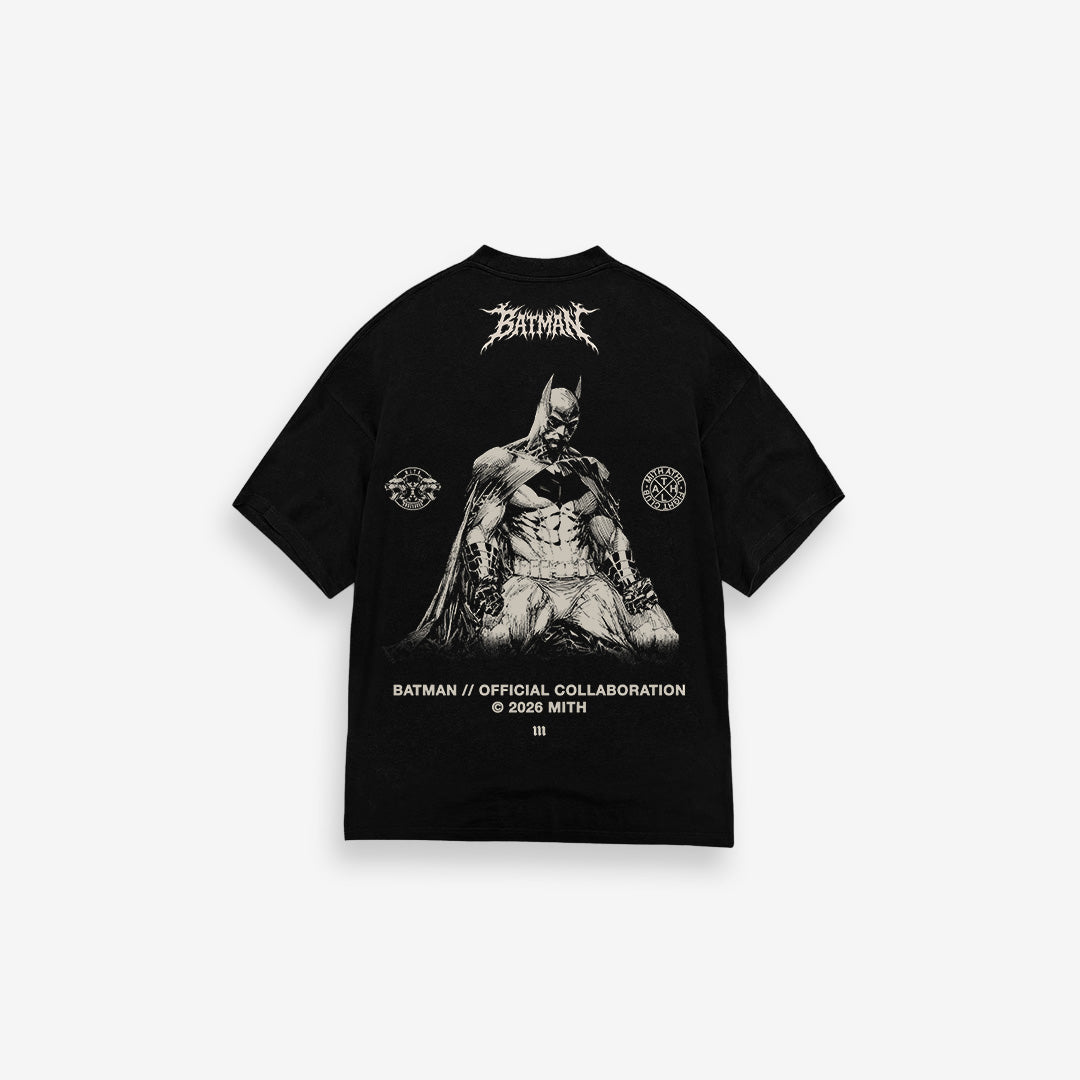 Camiseta Oversized Treino Preto Mith Batman
