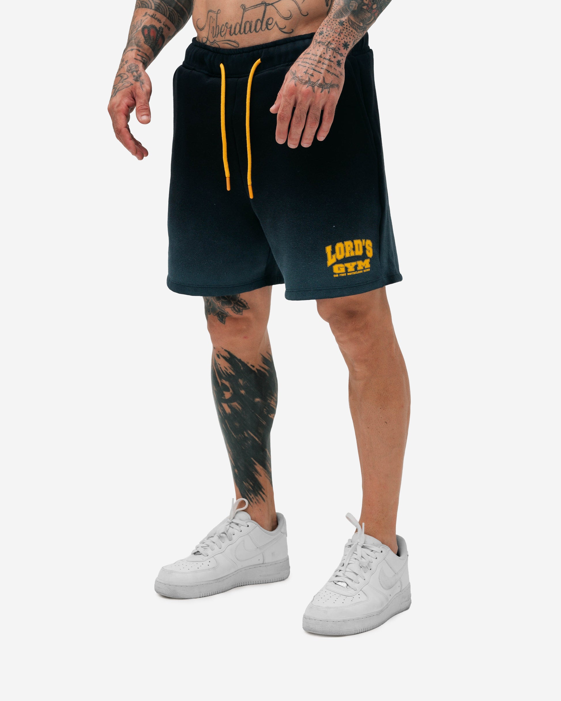 Shorts Curto de Moletinho Estonado Preto Lord's Gym