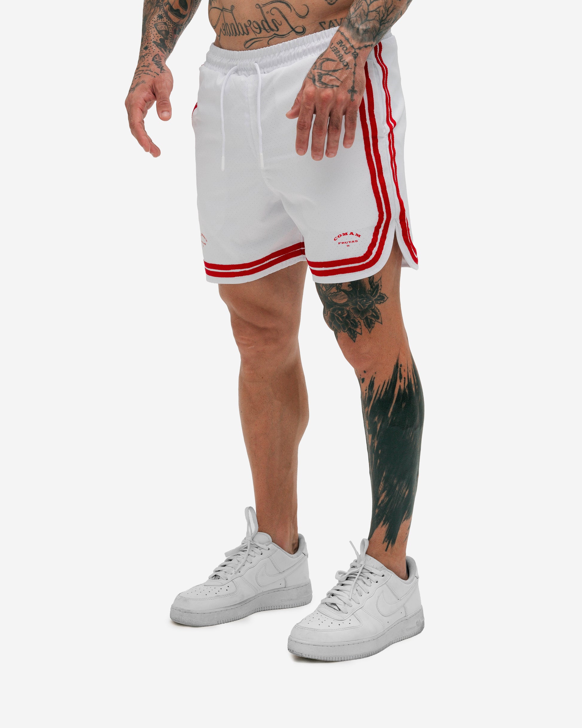 Shorts Curto de Tactel Classic Branco Lord's Gym