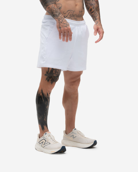 Shorts Regular Tactel Branco Mith Nation Icon
