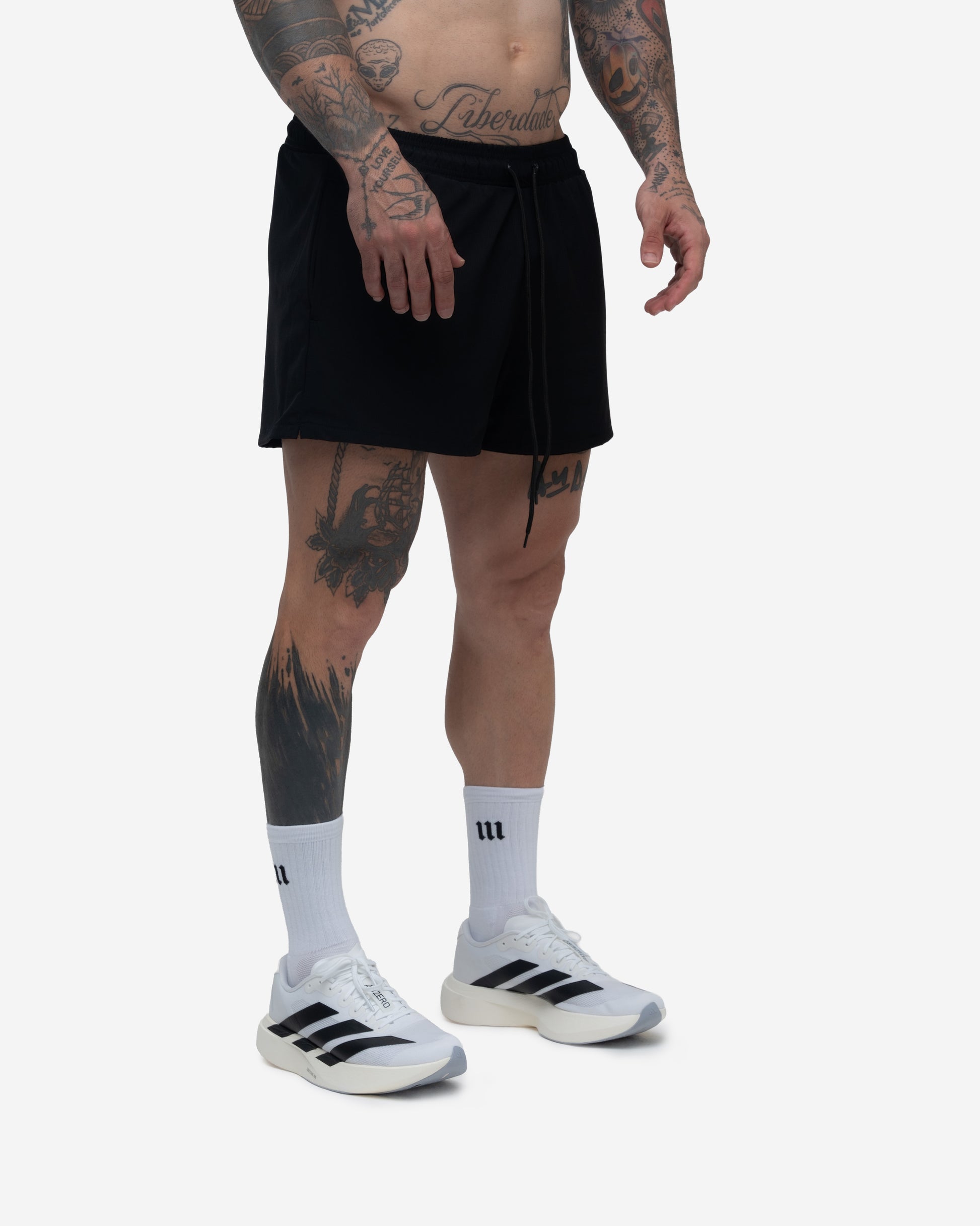 Shorts de Tactel Running Mith Nation Preto