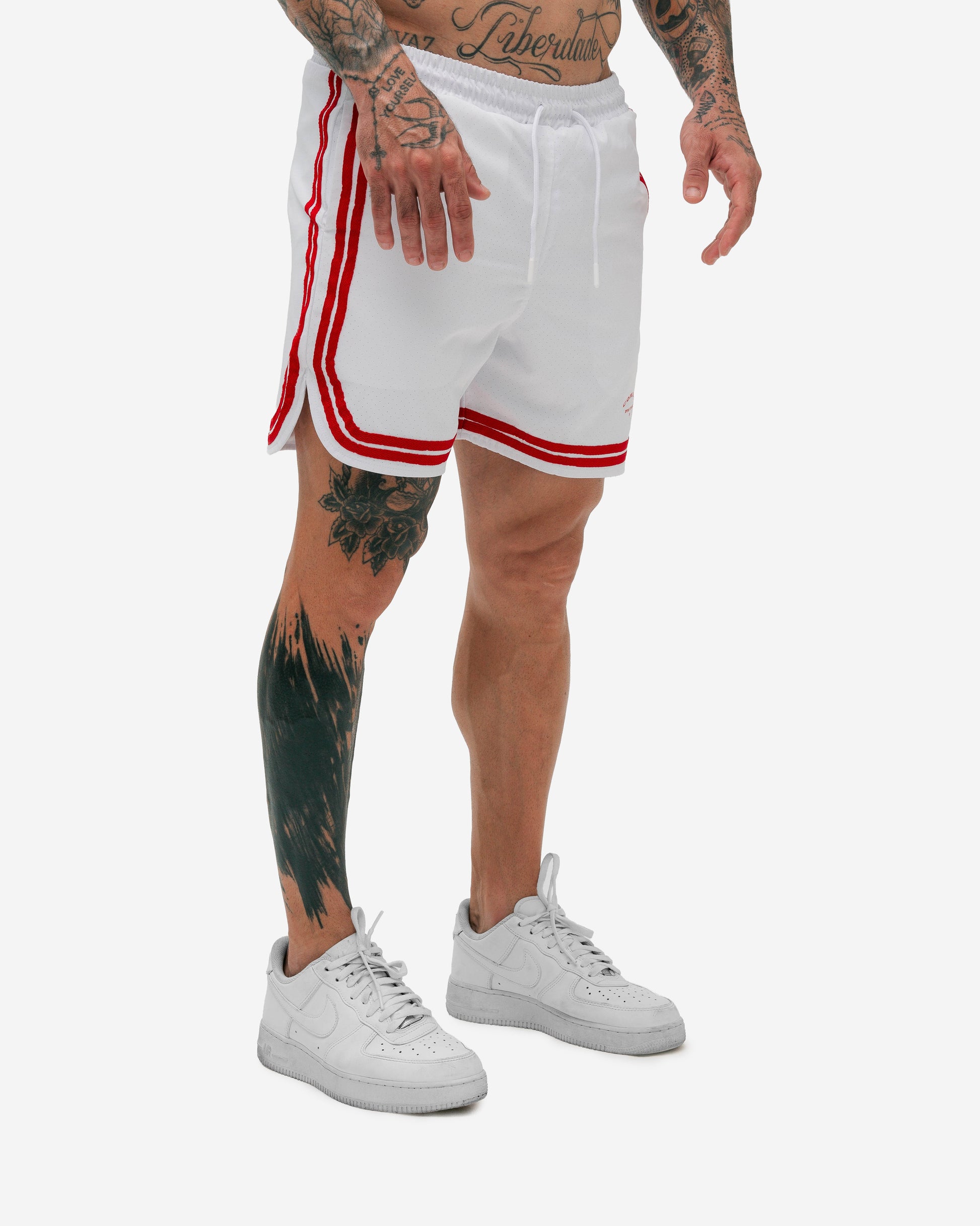 Shorts Curto de Tactel Classic Branco Lord's Gym