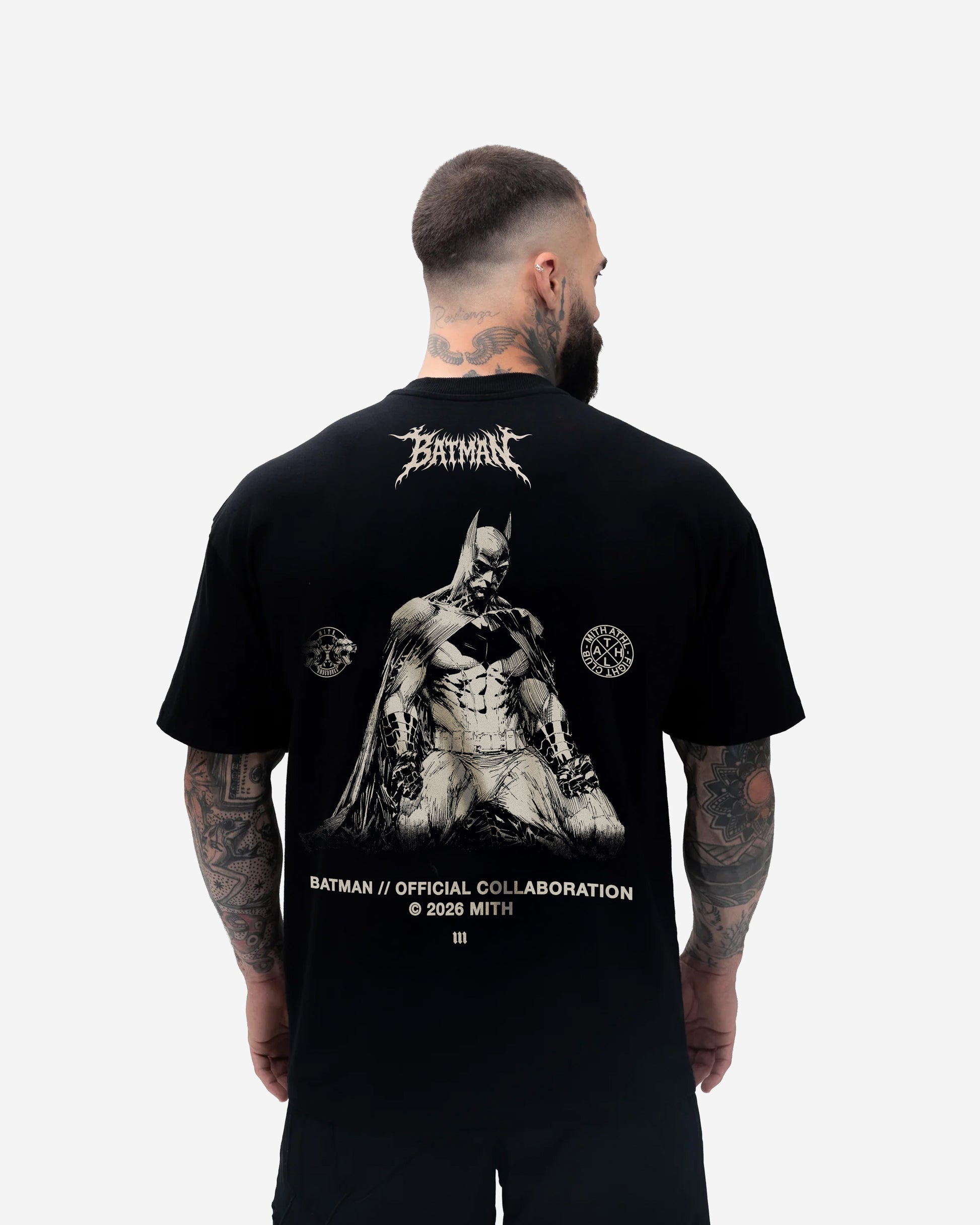 Camiseta Oversized Treino Preto Mith Batman