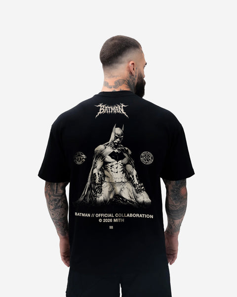 Camiseta Oversized Treino Preto Mith Batman