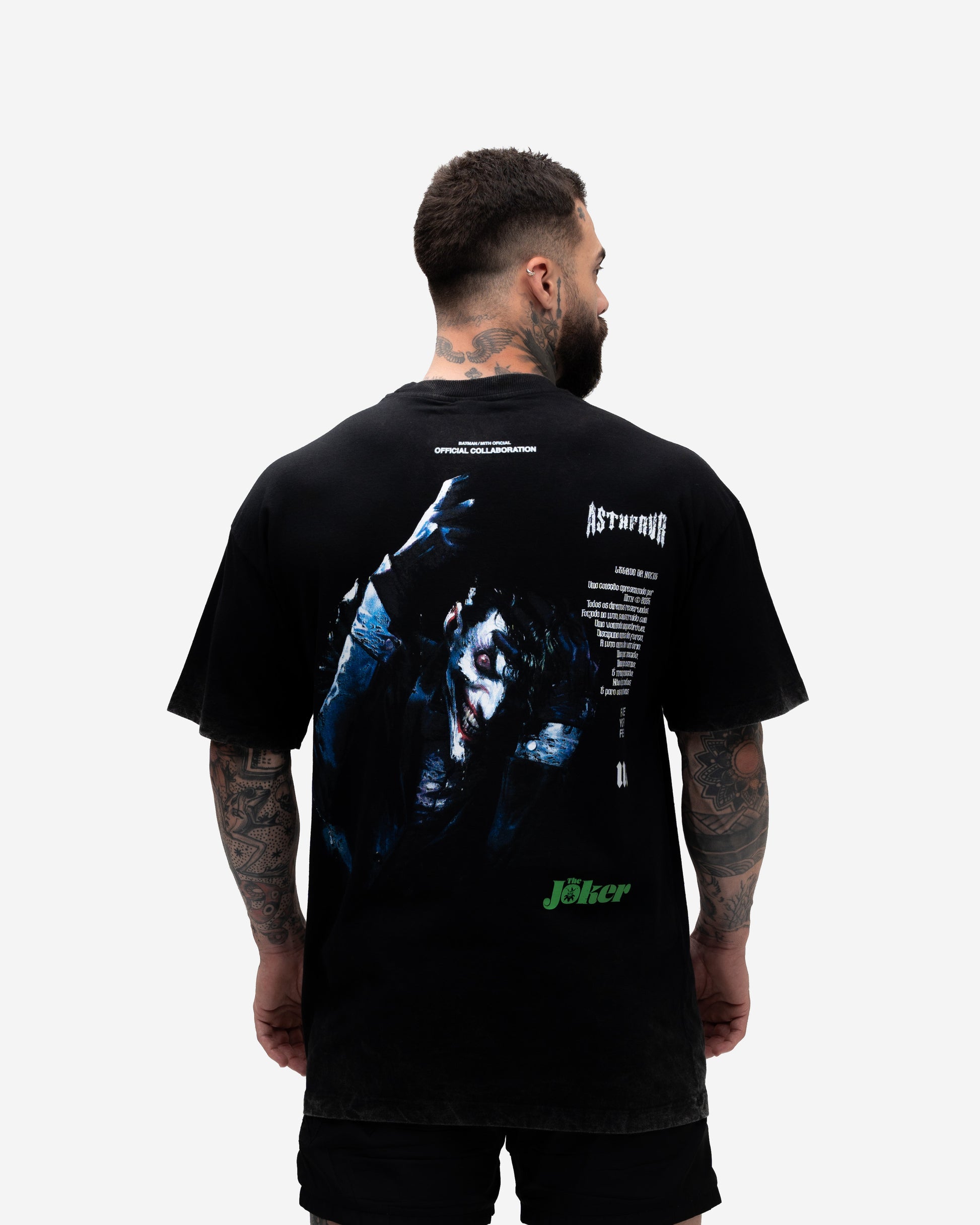 Camiseta Oversized Estonada Premium Mith X Joker Preto