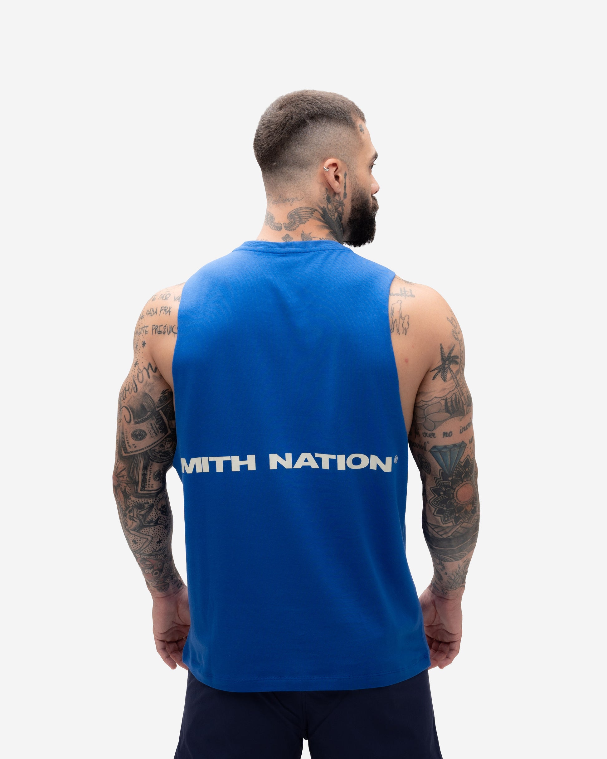 Regata Cut Off Treino Azul Mith Nation