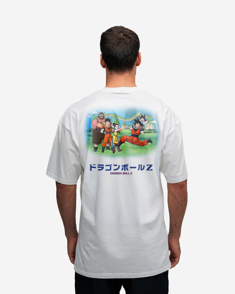 Camiseta Oversized Mith Dragon Ball Z Family Off White