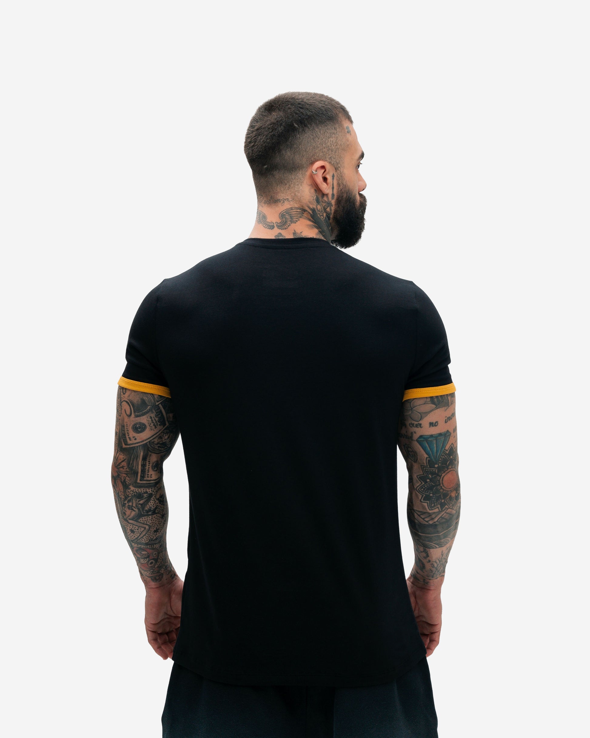 Camiseta Slim Fit Treino Preto Bulldog