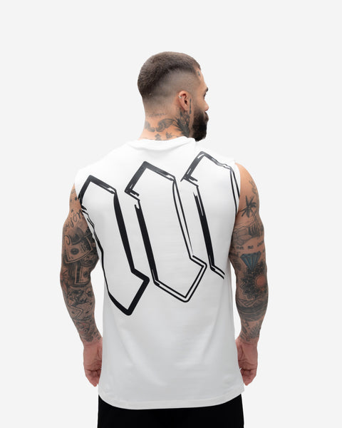 Regata Drop Shoulder Treino Off White Mith Nation Doodle Grid