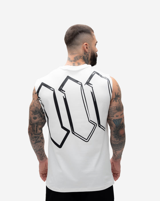 Regata Drop Shoulder Treino Off White Mith Nation Doodle Grid