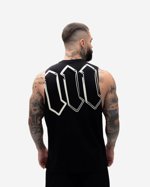 Regata Cut Off Mith Nation Doodle Preto