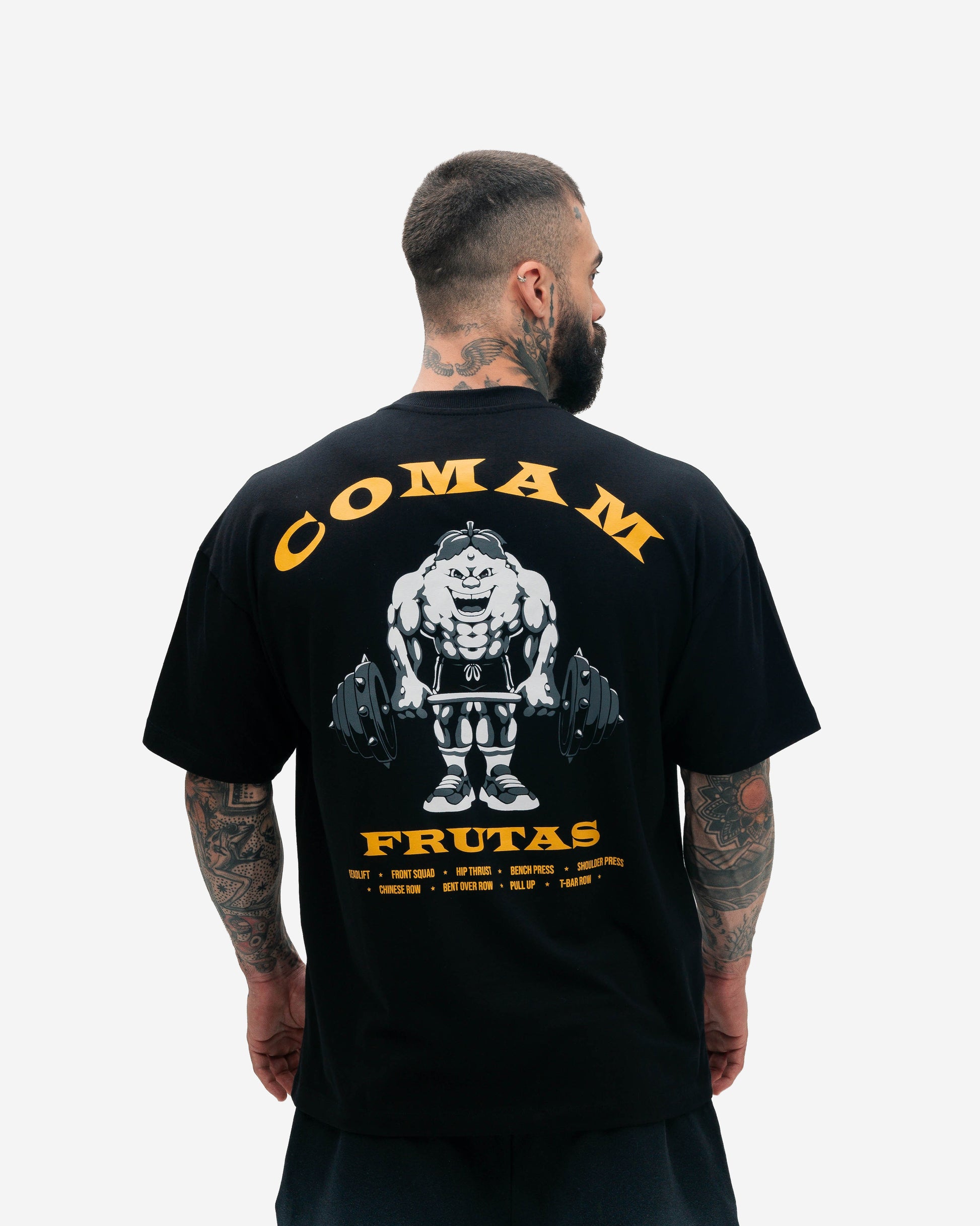 Camiseta Oversized Treino Preto Gold's Gym