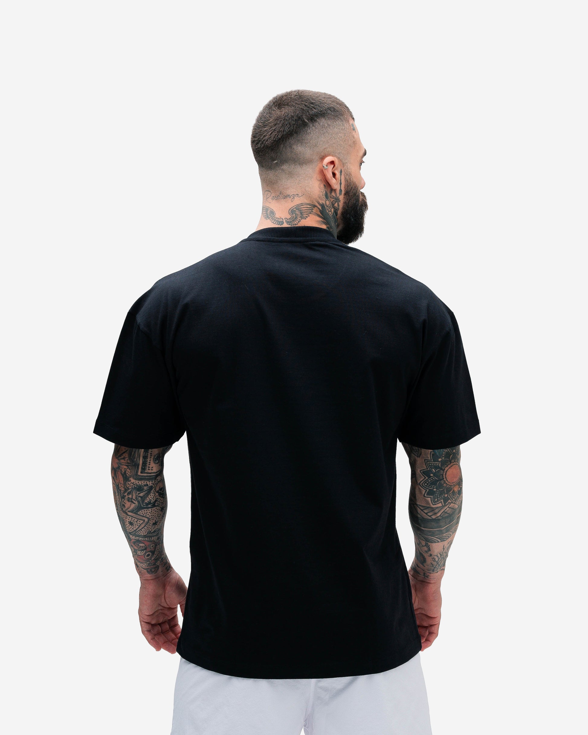 Camiseta Oversized Heavy Mith Nation Logo Preto