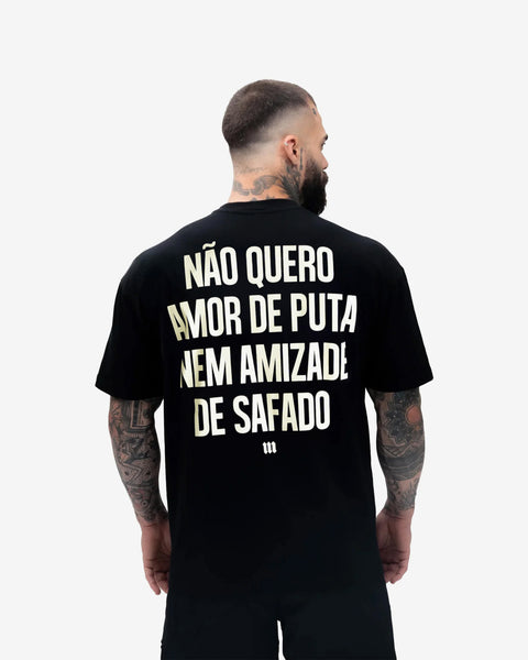Camiseta Oversized Treino Amor de puta