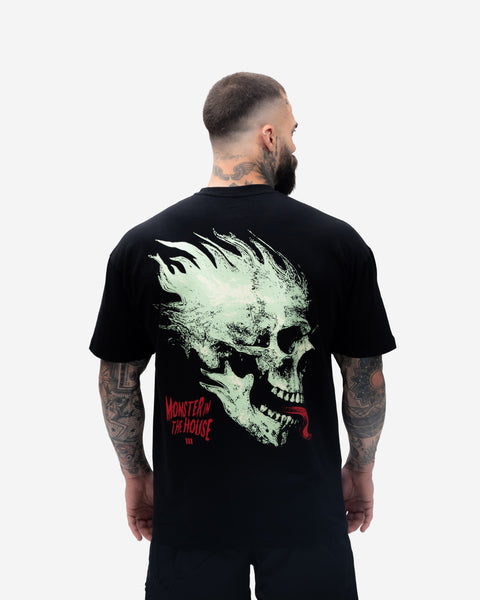 Camiseta Oversized Treino Mith Monster in The House Preto