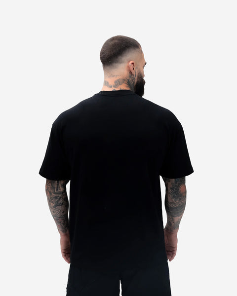 Camiseta Oversized Treino Preto Mith Nation Icon