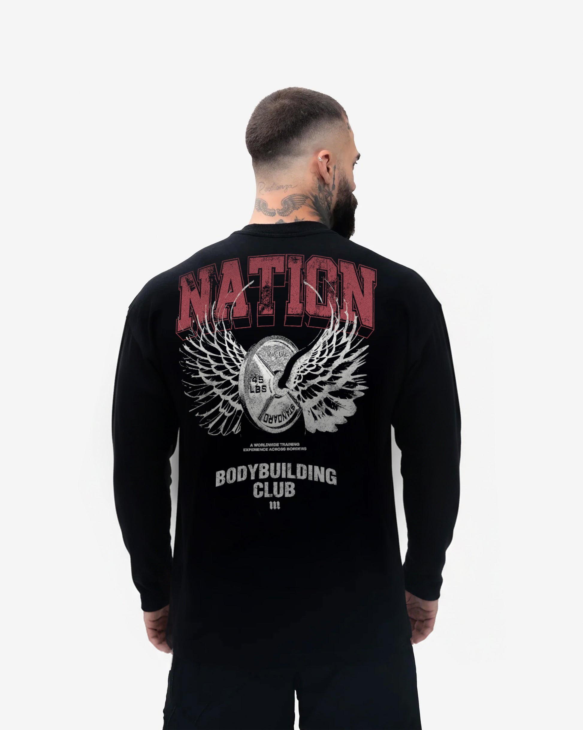 Camiseta Manga Longa Preto Mith Nation Experience Across