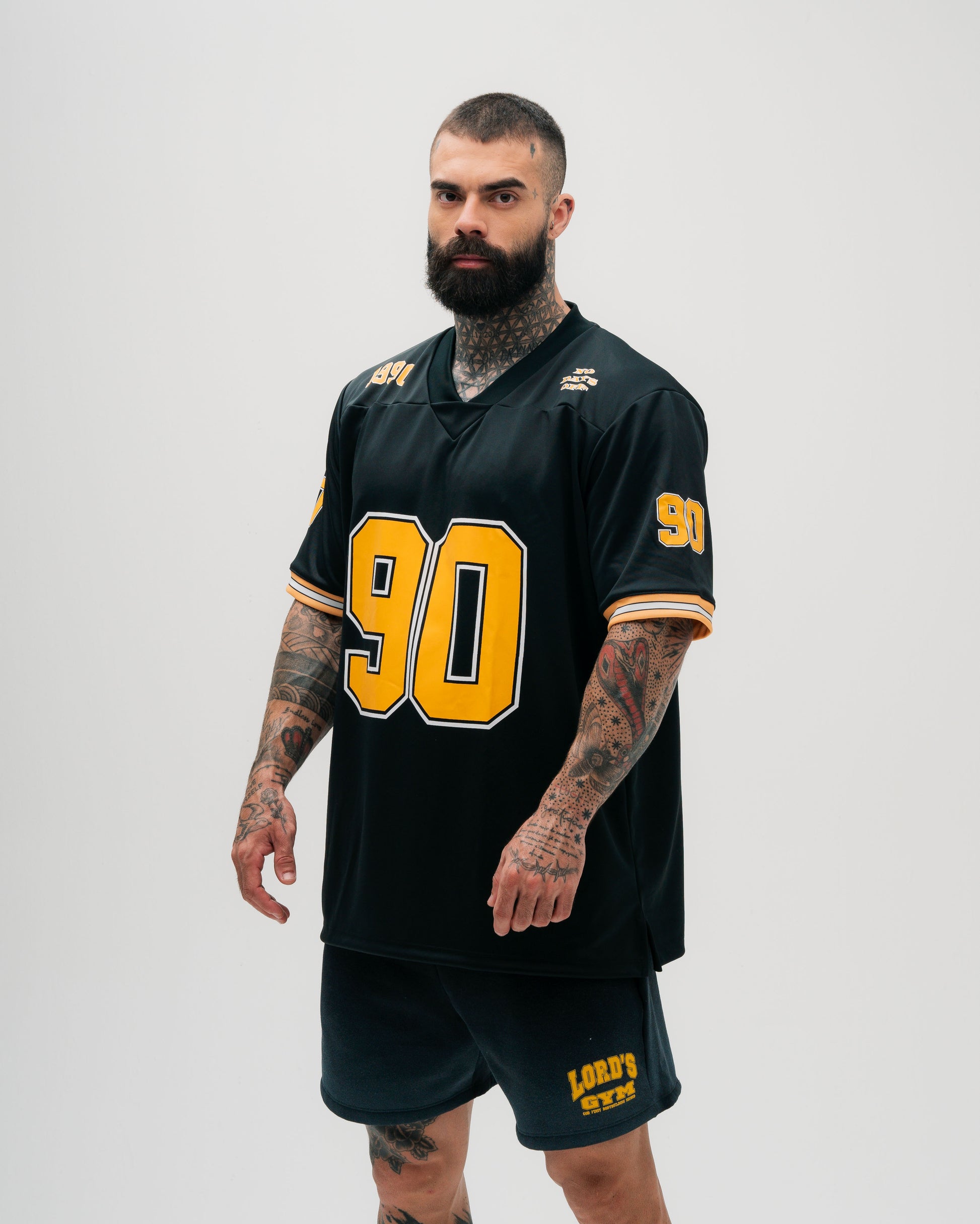 Jersey Oversized Preto Comam Frutas Bulldog