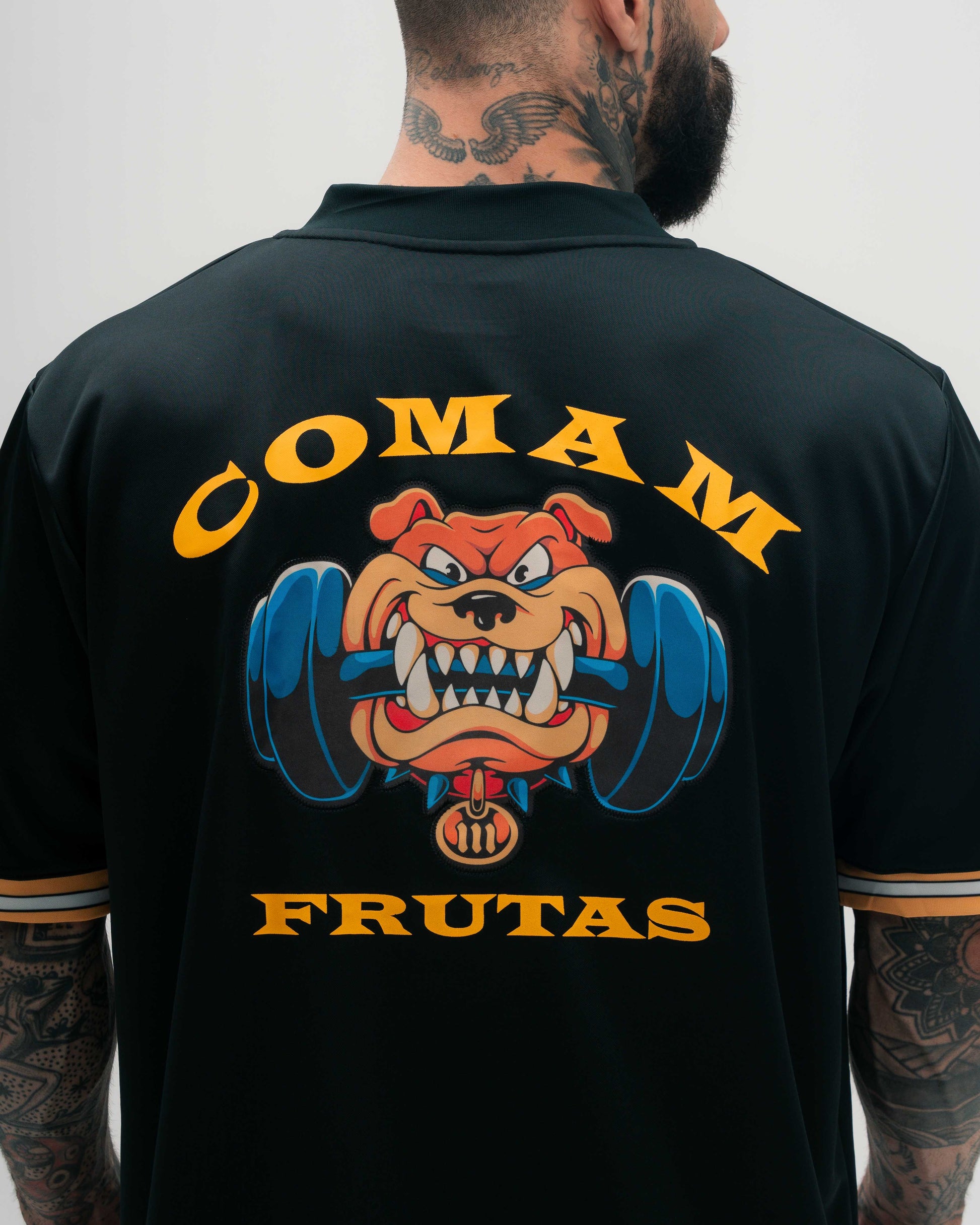 Jersey Oversized Preto Comam Frutas Bulldog