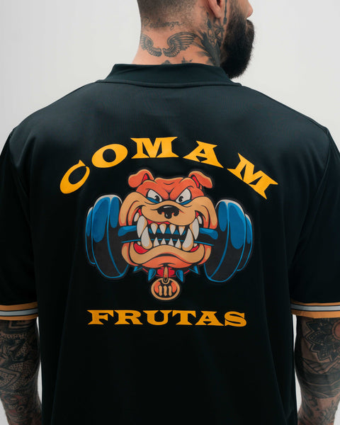 Jersey Oversized Preto Comam Frutas Bulldog