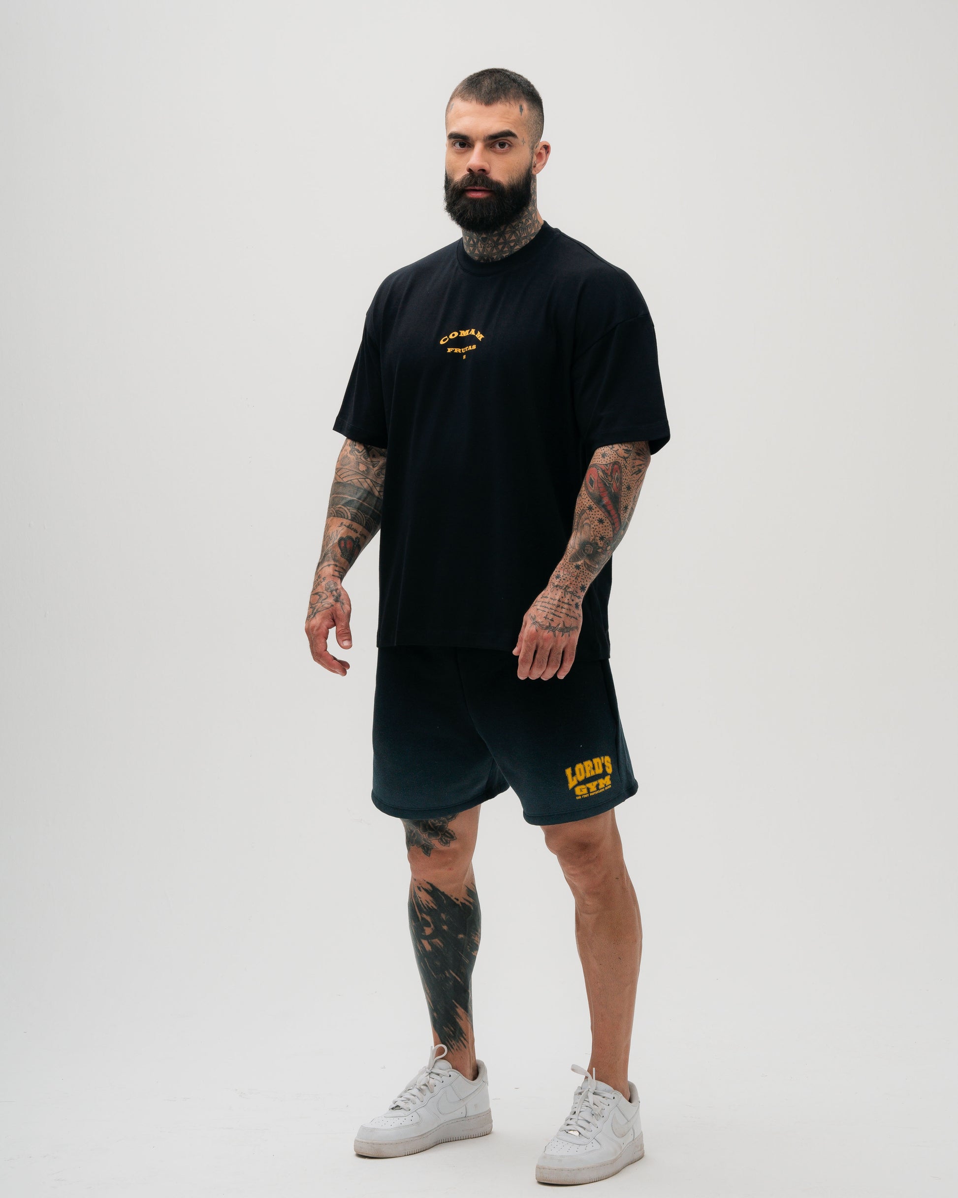 Camiseta Oversized Treino Preto Gold's Gym