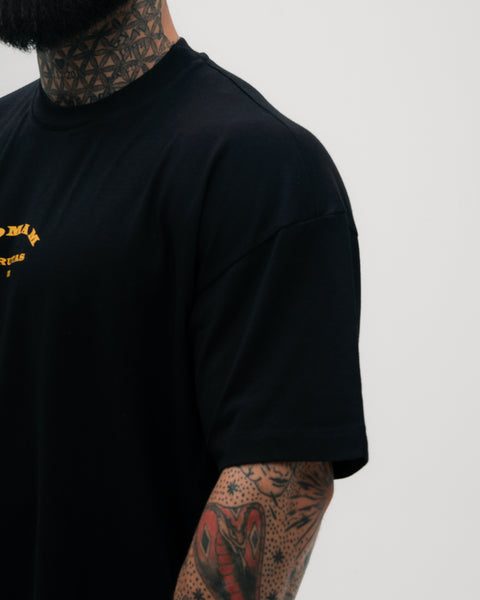 Camiseta Oversized Treino Preto Gold's Gym