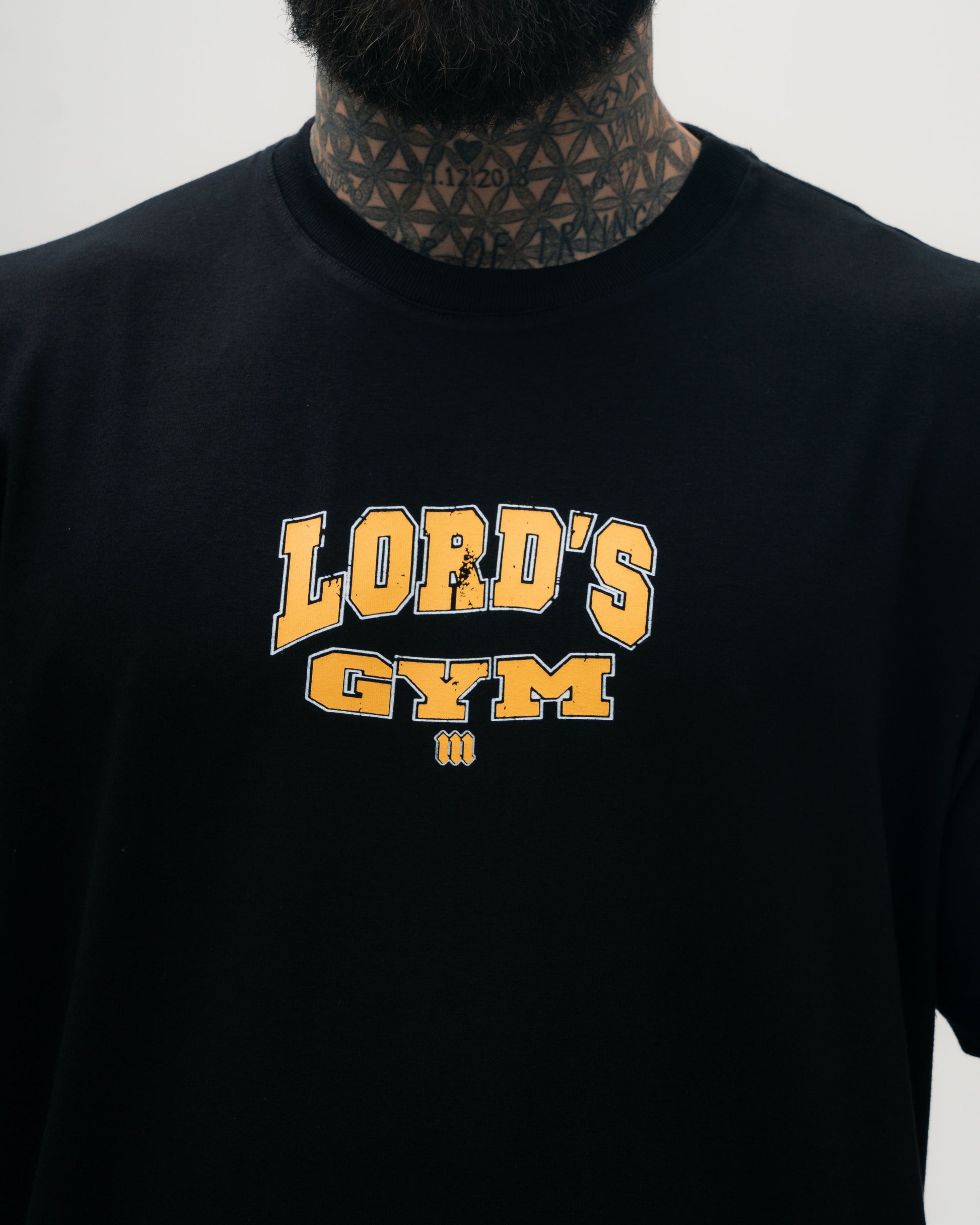 Camiseta Oversized Treino Preto Lord's Gym