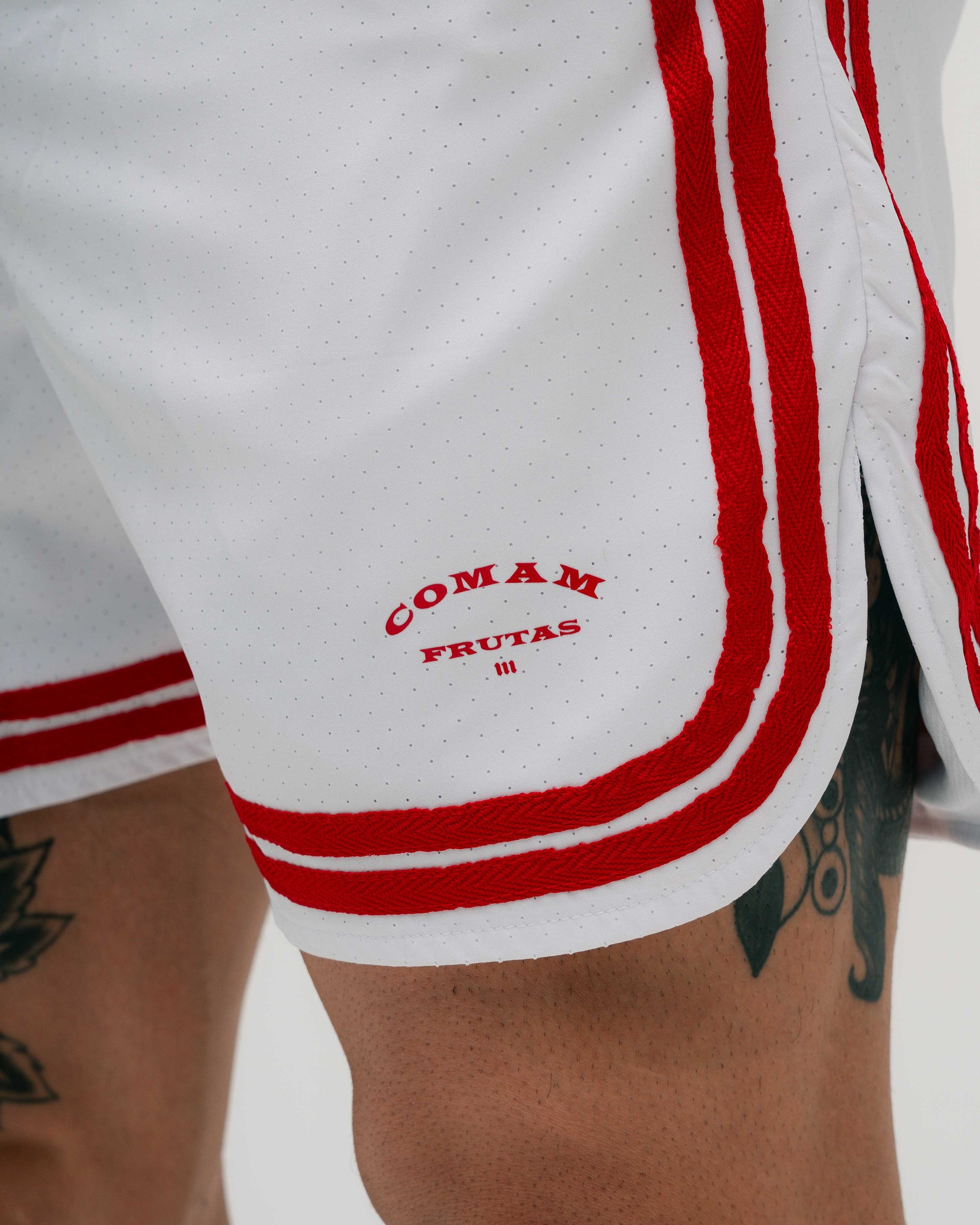 Shorts Curto de Tactel Classic Branco Lord's Gym