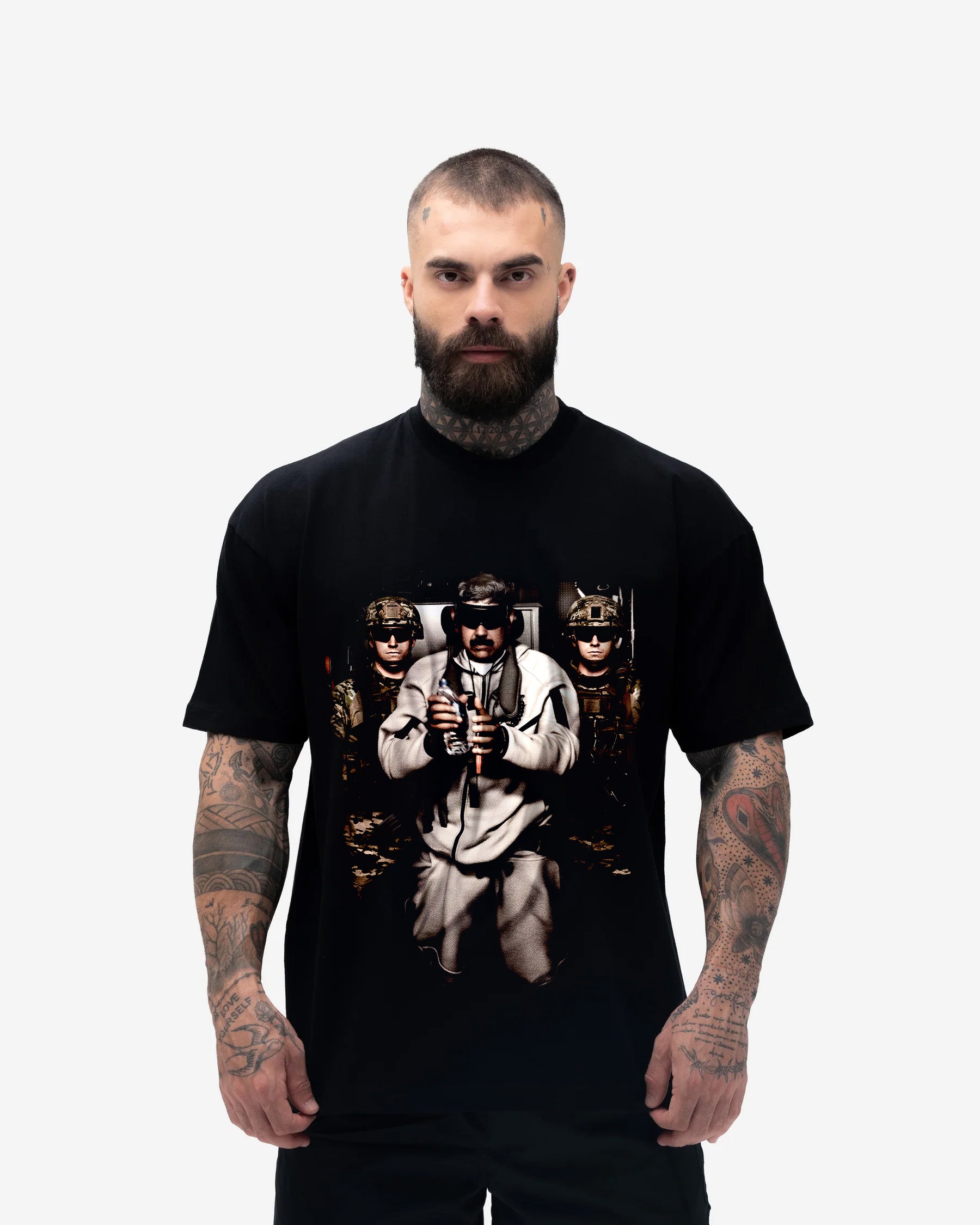 Camiseta Oversized Treino War Preto